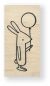 Catslife Press Wood Mounted Rubber Stamp - Rabbit with Balloon