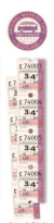 Bus Ticket - Old Ticket Roll - Washi Tape
